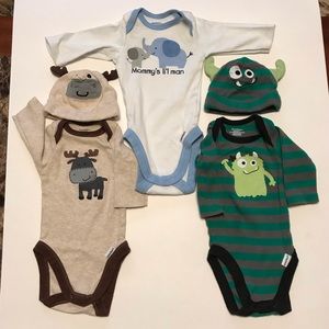 Gerber Long-sleeve Onesies Newborn(PreOwned)